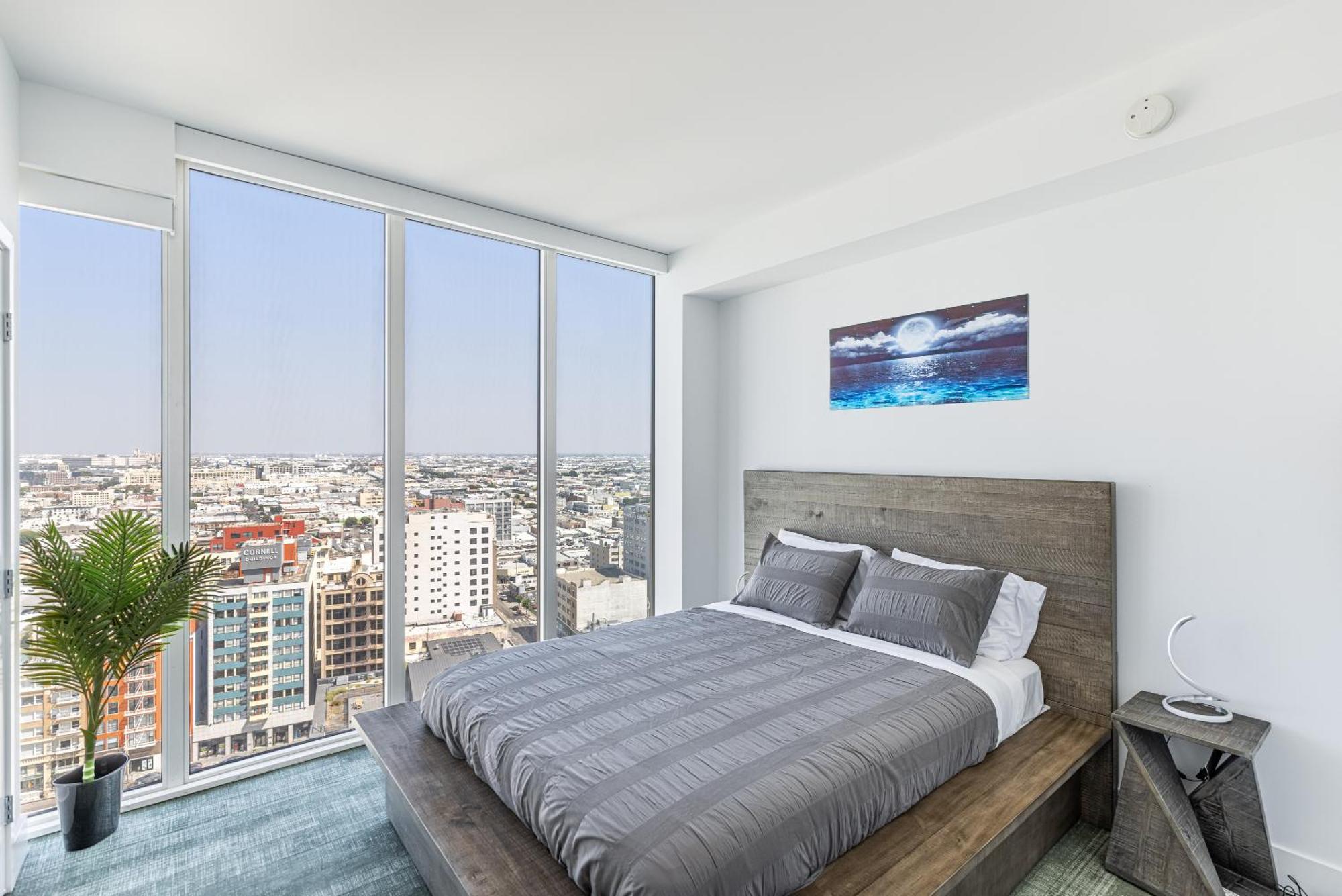 Top Floor High Rise 3 Bed Dtla Skyscraper Penthouse Los Angeles Exteriör bild