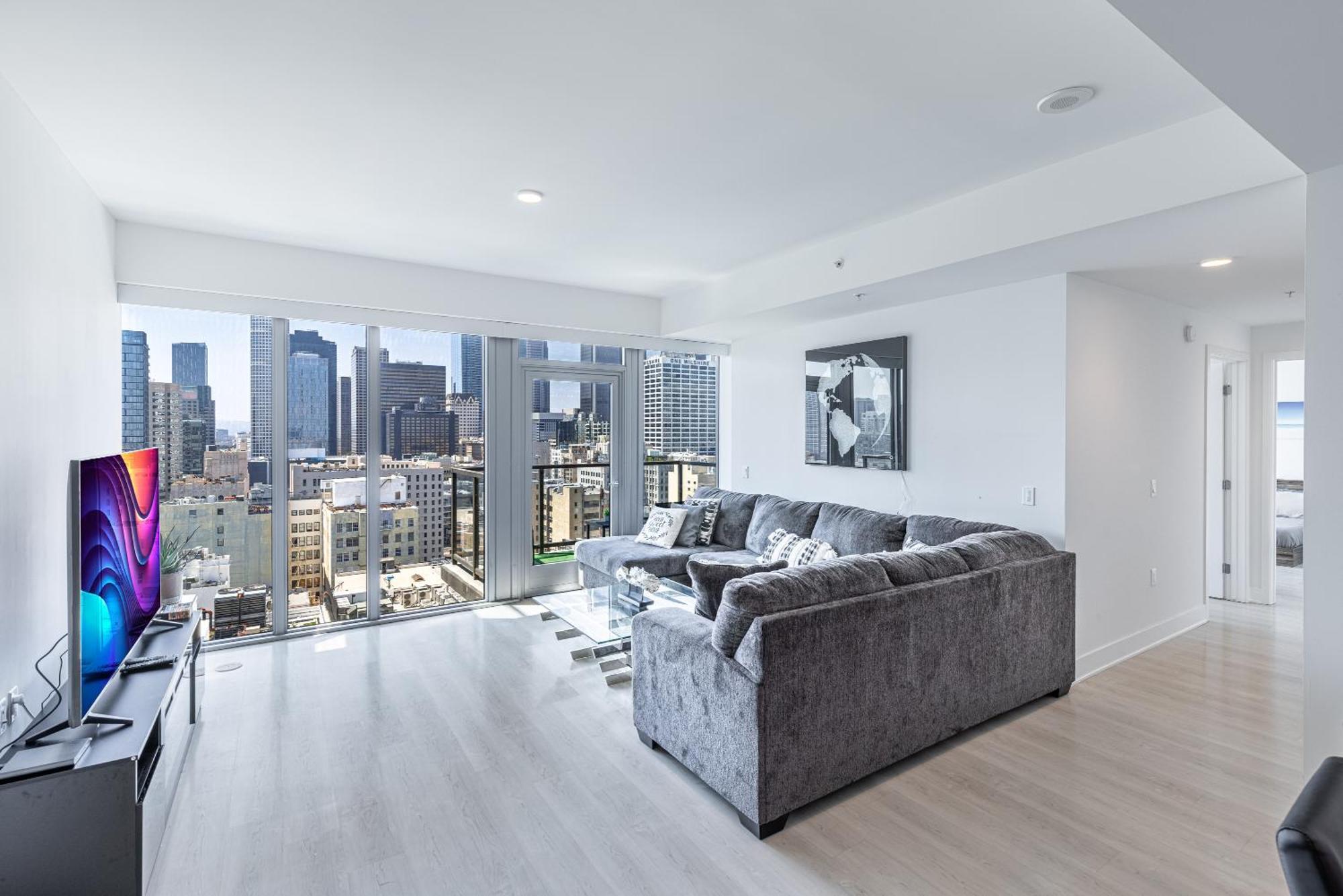 Top Floor High Rise 3 Bed Dtla Skyscraper Penthouse Los Angeles Exteriör bild